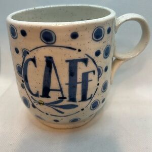 Anthropologie Elevenses Sweetly Stated Cafe Pottery Mug